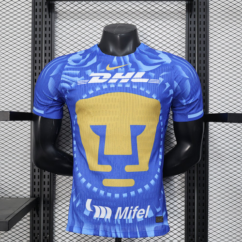 Player Version 2025-2026 Pumas Blue Special Edition Soccer Jersey Football Shirt