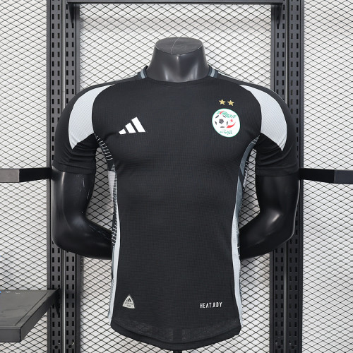 Player Version 2025 Algeria Black/Grey Soccer Jersey Football Shirt