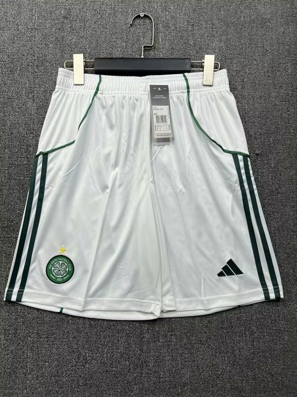 Fan Version 2025-2026 Celtic Home Soccer Shorts Football Shorts