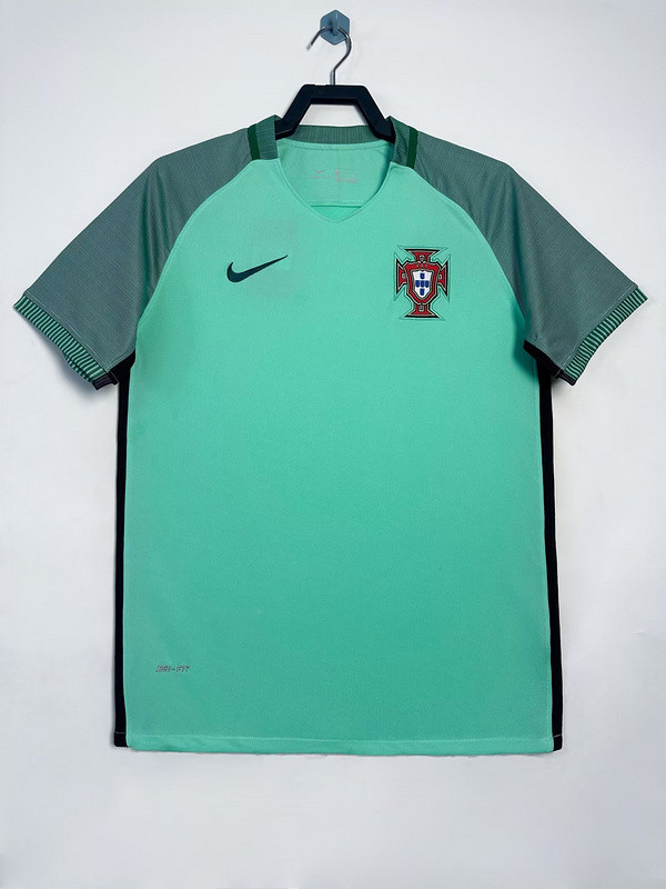 Retro Jersey 2016 Portugal Away Blue Vintage Soccer Jersey
