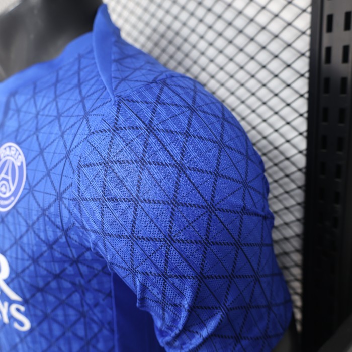 Player Version 2025-2026 PSG Blue Special Edition Soccer Jersey Paris Football Maillot