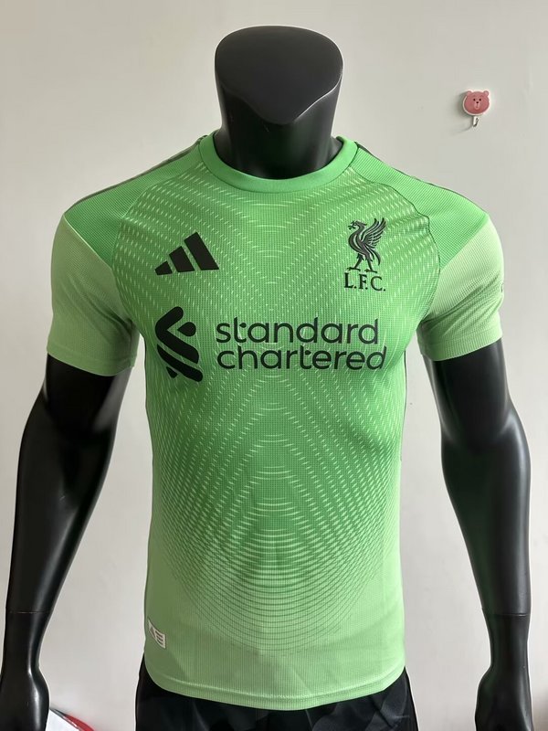 Player Version 2025-2026 Liverpool Green Soccer Jersey Football Shirt