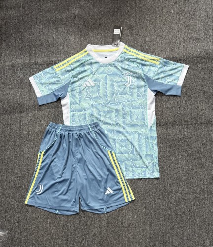 Adult Uniform 2025-2026 Juventus Away Soccer Jersey Shorts Men's Football Set
