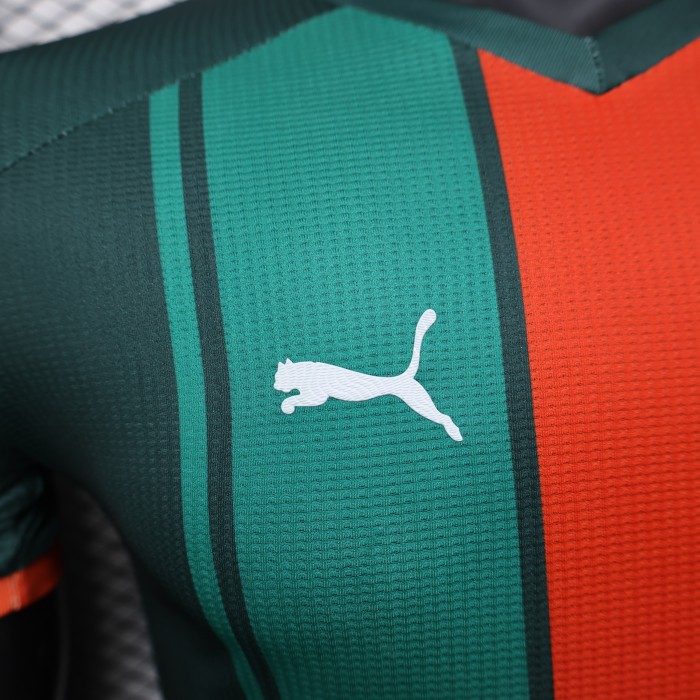 Player Version 2025-2026 USM Alger Green/Orange Special Edition Soccer Jersey MCA Football Shirt