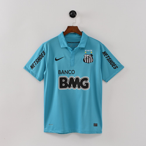 Retro Jersey 2011-2012 Santos Third Away Blue Soccer Jersey Vintage Football Shirt
