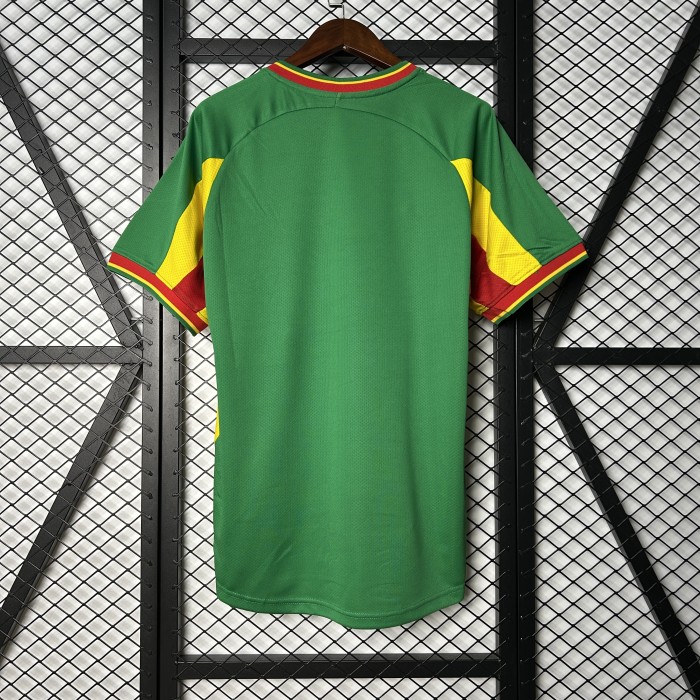 Retro Jersey 2002 Senegal Away Green Soccer Jersey Vintage Football Shirt