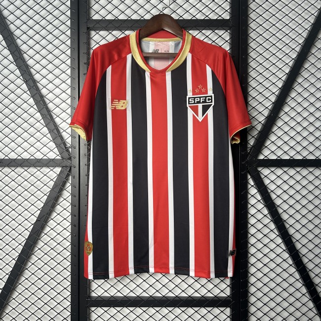 without Sponor Logo Fans Version 2025-2026 Sao Paulo Away Soccer Jersey São Paulo Football Shirt