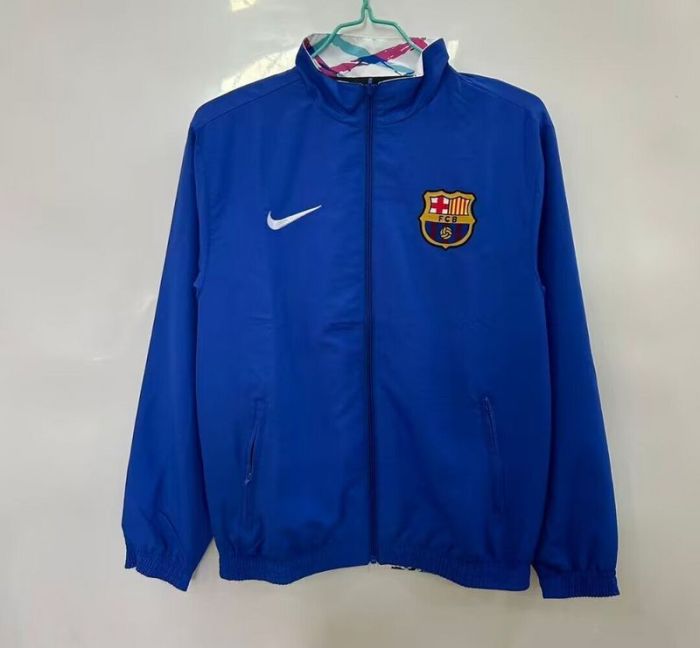 2025-2026 Barcelona Soccer Reversible Windbreaker Jacket Football Jacket