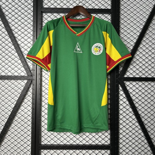 Retro Jersey 2002 Senegal Away Green Soccer Jersey Vintage Football Shirt