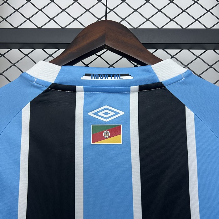 without Sponor Logo Fan Version 2025-2026 Gremio Home Soccer Jersey Football Shirt
