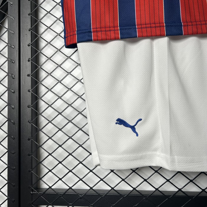 Youth Uniform Kids Kit Bahia 2025-2026 Away Soccer Jersey Shorts Child Football Set