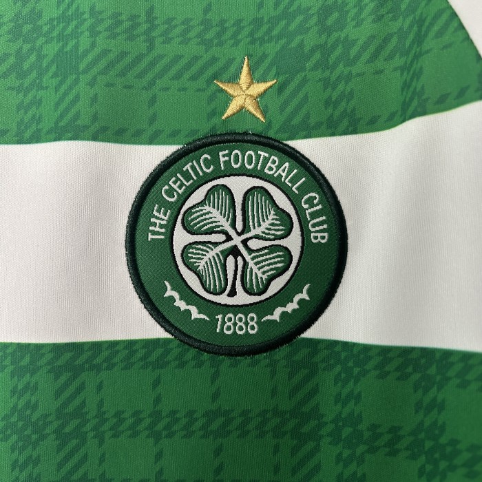 without Sponor Logo Fan Version 2025-2026 Celtic Home Soccer Jersey Football Shirt