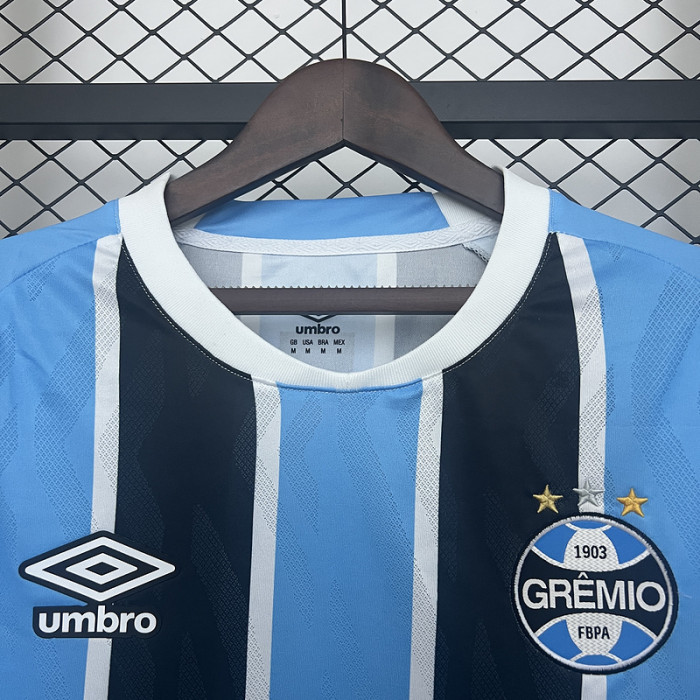 without Sponor Logo Fan Version 2025-2026 Gremio Home Soccer Jersey Football Shirt