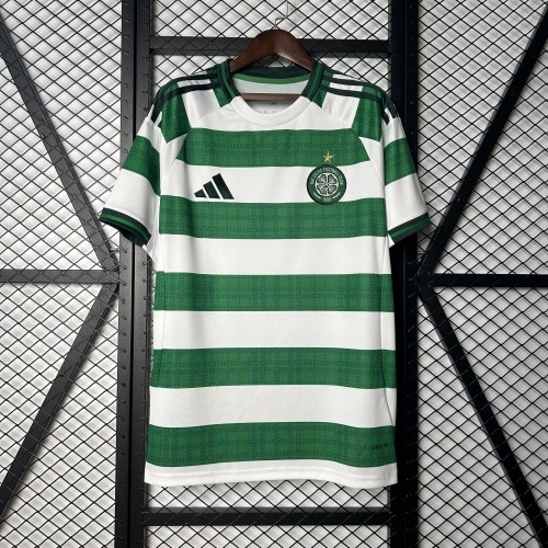 without Sponor Logo Fan Version 2025-2026 Celtic Home Soccer Jersey Football Shirt