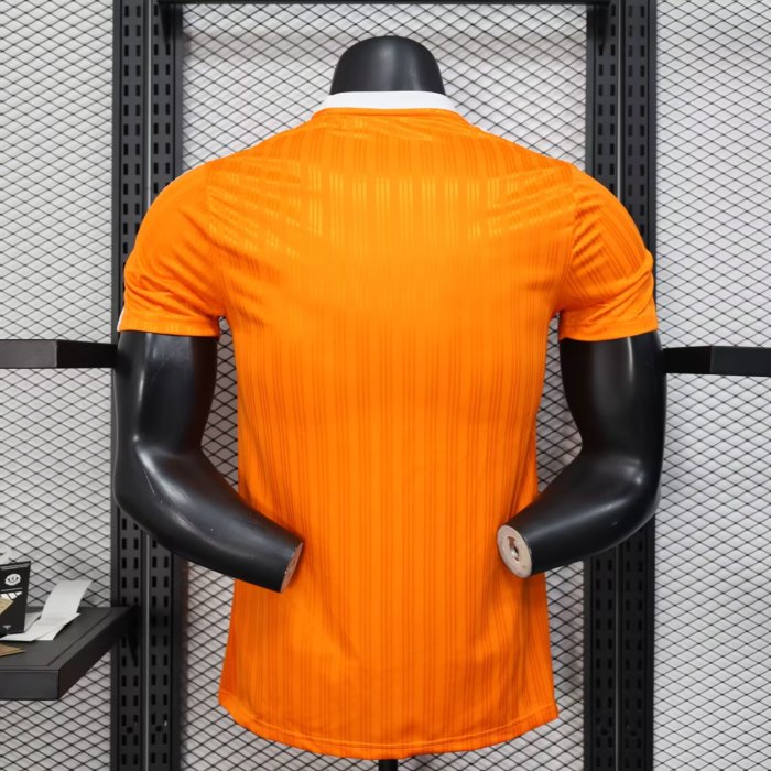 2025 AD Soccer Training T-shirt Orange Casual Football Shirt