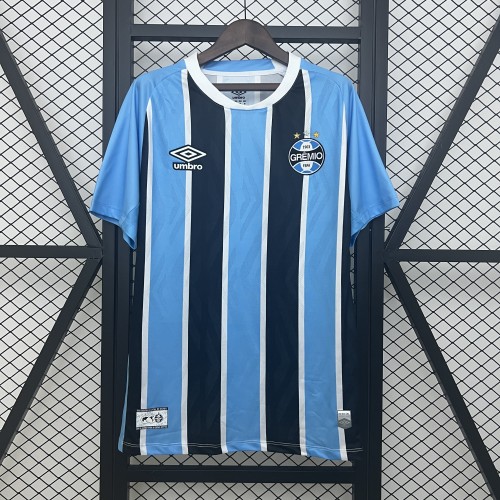 without Sponor Logo Fan Version 2025-2026 Gremio Home Soccer Jersey Football Shirt