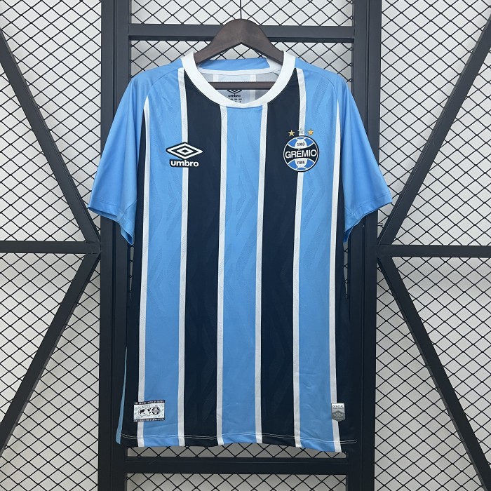 without Sponor Logo Fan Version 2025-2026 Gremio Home Soccer Jersey Football Shirt