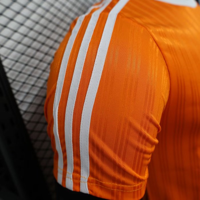 2025 AD Soccer Training T-shirt Orange Casual Football Shirt