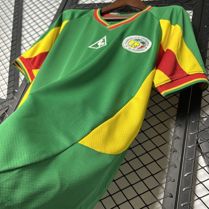 Retro Jersey 2002 Senegal Away Green Soccer Jersey Vintage Football Shirt