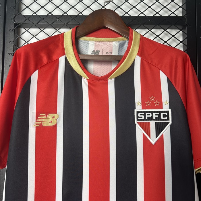 without Sponor Logo Fans Version 2025-2026 Sao Paulo Away Soccer Jersey São Paulo Football Shirt