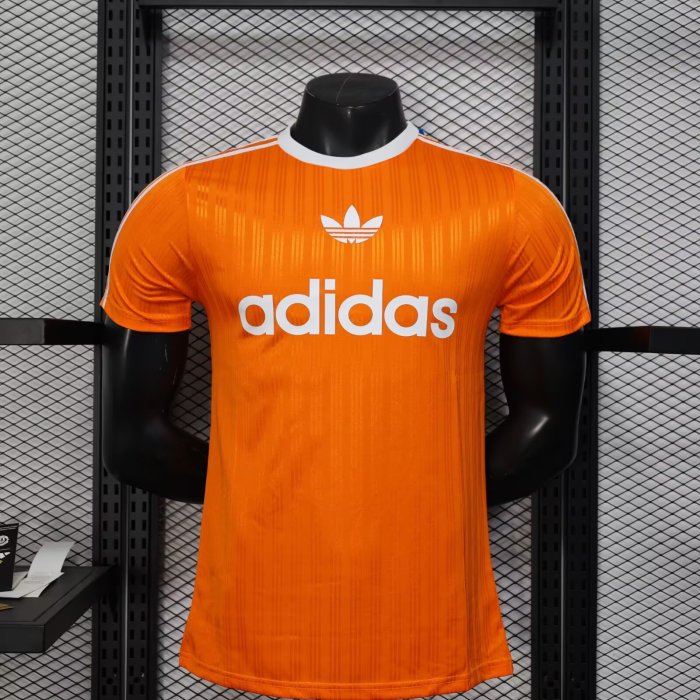 2025 AD Soccer Training T-shirt Orange Casual Football Shirt