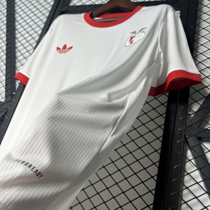 Retro Model 2025-2026 Benfica White Soccer Jersey Football Shirt
