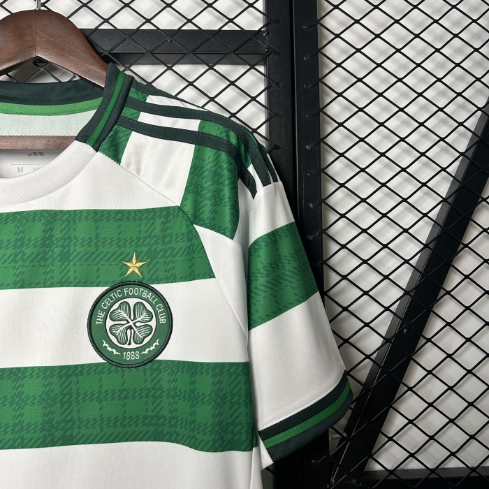 without Sponor Logo Fan Version 2025-2026 Celtic Home Soccer Jersey Football Shirt
