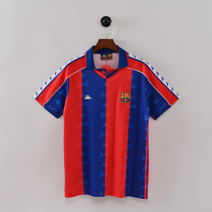 Retro Jersey 1996-1997 Barcelona Home Soccer Jersey Vintage Football Shirt