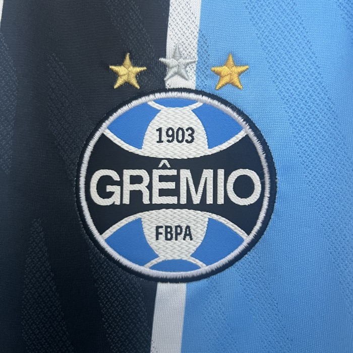 without Sponor Logo Fan Version 2025-2026 Gremio Home Soccer Jersey Football Shirt