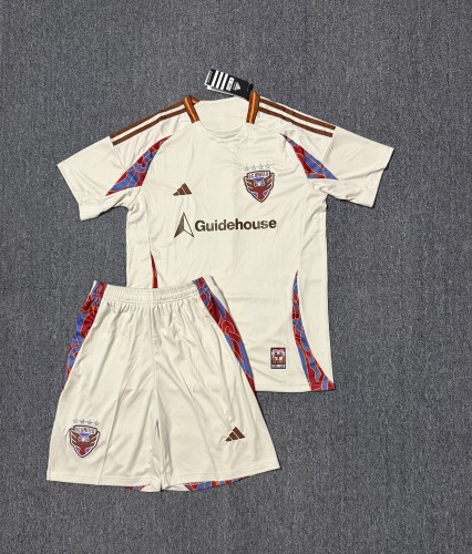 Adult Uniform 2025-2026 D.C. United Away Soccer Jersey Shorts Football Kit