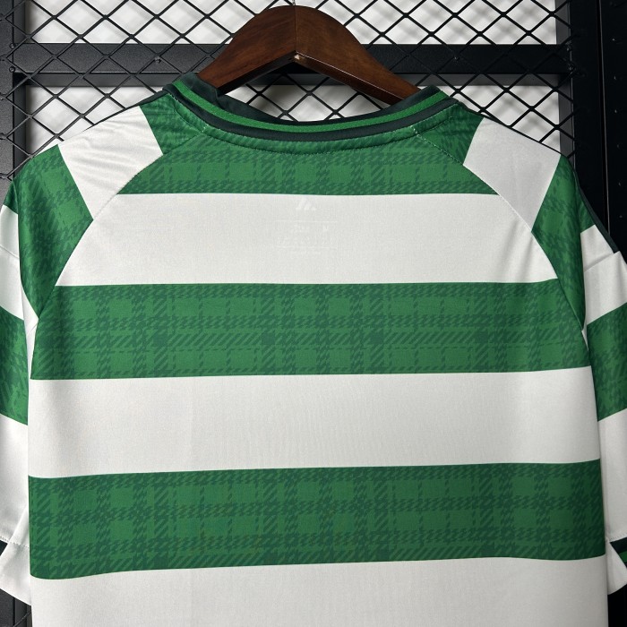without Sponor Logo Fan Version 2025-2026 Celtic Home Soccer Jersey Football Shirt
