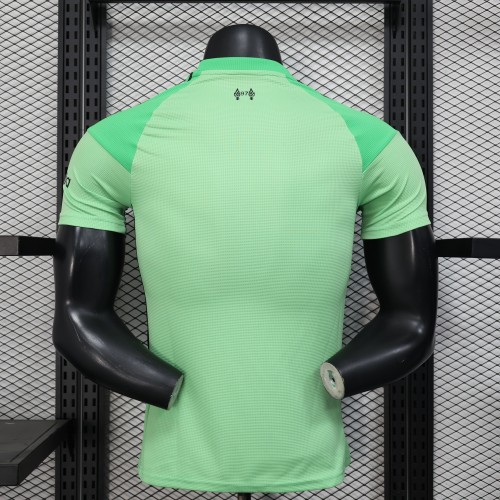 Player Version 2025-2026 Liverpool Green Goalkeeper Soccer Jersey Football Shirt