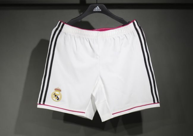 Retro Shorts Player Version 2014-2015 Real Madrid Home Soccer Shorts Football Shorts