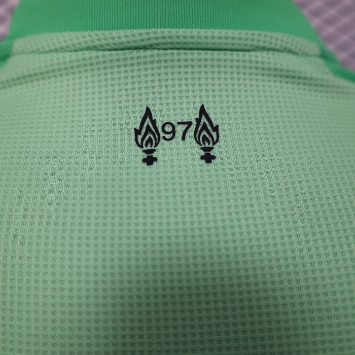 Player Version 2025-2026 Liverpool Green Goalkeeper Soccer Jersey Football Shirt