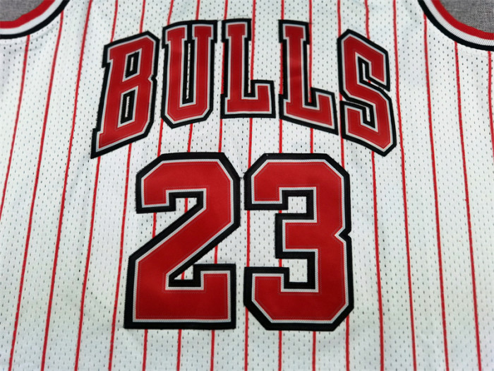 Mitchell&ness 1995-96 Chicago Bulls 23 JORDAN Basketball Shirt White NBA Jersey