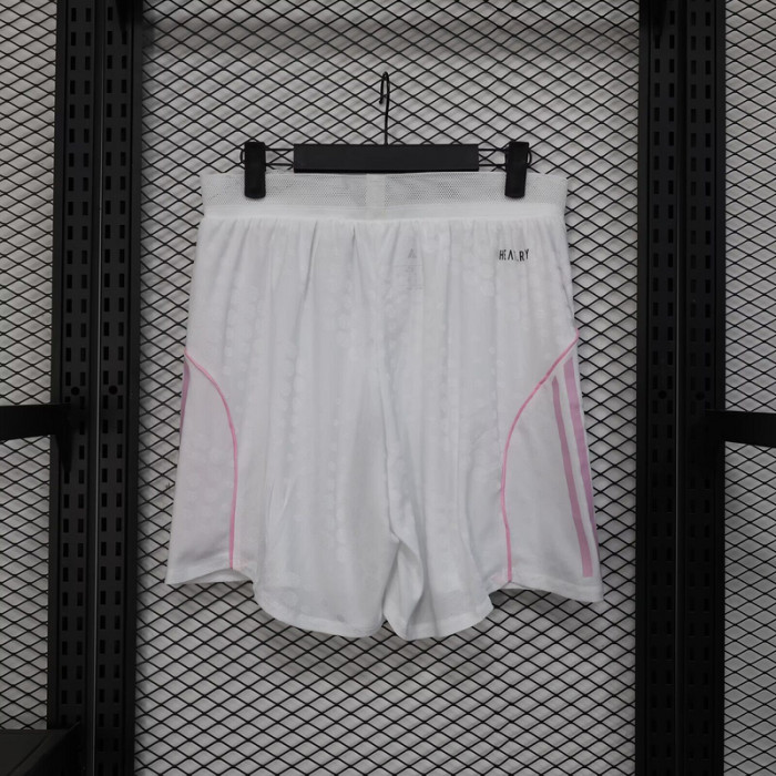 Player Version 2025-2026 Juventus White Soccer Shorts Football Shorts