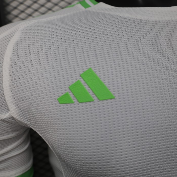 Player Version 2025 Algeria White Soccer Jersey Football Shirt
