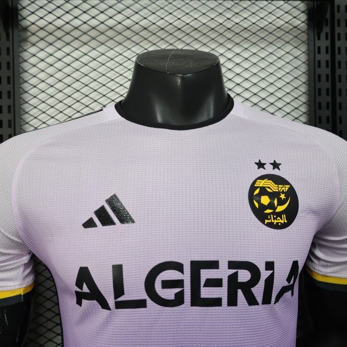 Player Version 2025 Algeria Purple Soccer Jersey Football Shirt