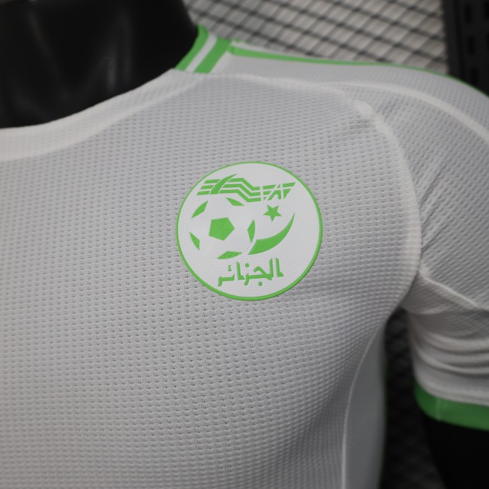 Player Version 2025 Algeria White Soccer Jersey Football Shirt