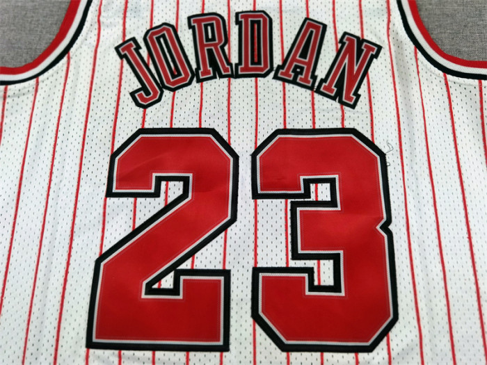 Mitchell&ness 1995-96 Chicago Bulls 23 JORDAN Basketball Shirt White NBA Jersey