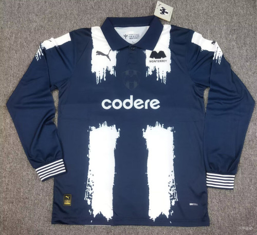 Long Sleeve Fans Version 2025-2026 Monterrey 80th Anniversary Soccer Jersey Menterrey Football Shirt