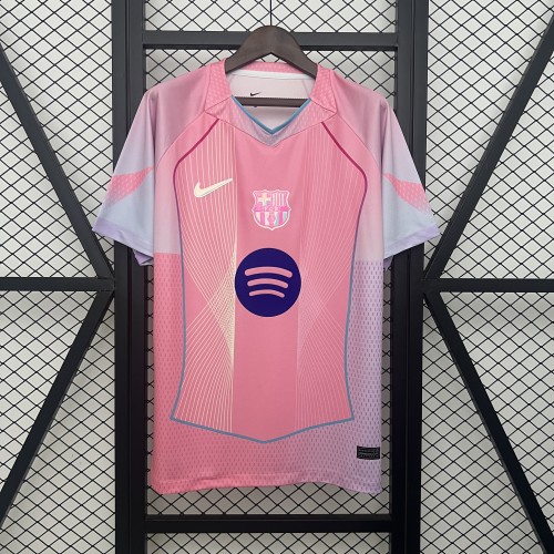 Barca Camisetas de Futbol Fans Version 2025-2026 Barcelona Pink Special Edition Soccer Jersey