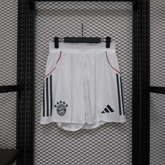 Player Version 2025-2026 Bayern Munich Home Soccer Shorts Football Shorts