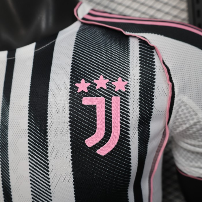 Maillot Juve Shirt Player Version Juventus 2025-2026 Home Soccer Jersey Football Shirt