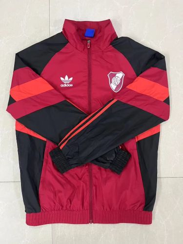 2025-2026 River Plate Dark Red Soccer Windbreaker Jacket Football Jacket