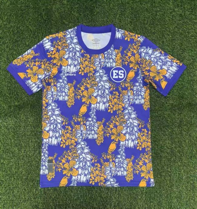 Fans Version 2025 El Salvador Soccer Pre-match Jersey Football Shirt