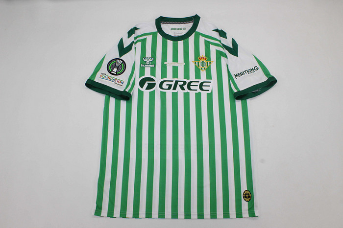 with Front Lettering+Europa League Patch Fan Version 2025-2026 Real Betis Conference Final Soccer Jersey Football Shirt