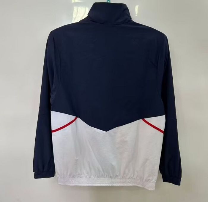 2025-2026 Arsenal Black/White/Red Soccer Windbreaker Jacket Football Jacket