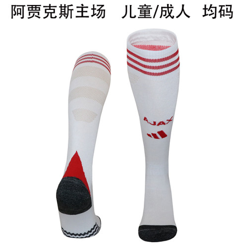 Youth/Adult 2025-2026 Ajax Home Soccer Socks Football Socks