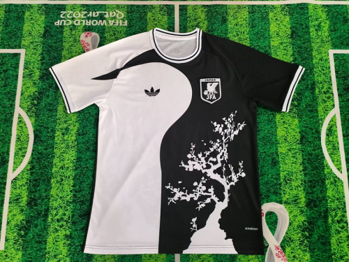 Fan Version 2025 Japan White/Black Comic Soccer Jersey Football Shirt